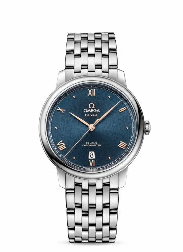 Omega De Ville Prestige Co-Axial 39.5 Stainless Steel / Blue Sunburst / Bracelet 424.10.40.20.03.004 (42410402003004)